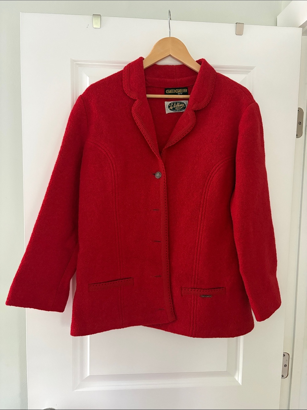 Geiger Red Teddy Jacket for Women